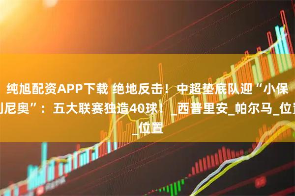 纯旭配资APP下载 绝地反击！中超垫底队迎“小保利尼奥”：五大联赛独造40球！_西普里安_帕尔马_位置